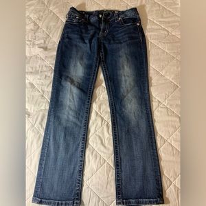 MISS ME JEANS 28 Mid-Rise Easy Crop